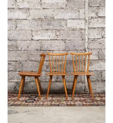 Paires de chaises à barreaux Alma N°1720- Produit chiné Debongout