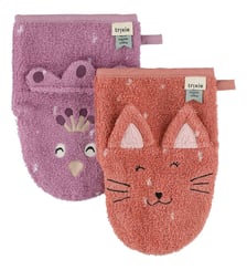 Lot 2 gants de toilette Mrs. Cat-Mrs. Rabbit Trixie