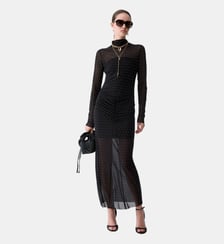 Robe longue en tulle avec strass Liu Jo