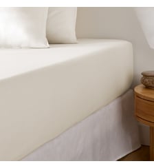 Drap-housse en satin de coton, 153 fils, bonnet 30 cm La Redoute Interieurs