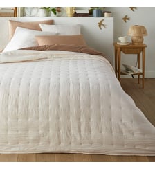 Couvre lit boutis matelassé microfibre lavée La Redoute Interieurs