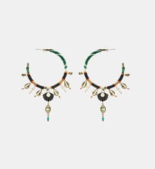 Boucles d'oreilles créoles avec pampilles PAYOTT Hipanema