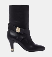 Bottes en cuir à talon large Liu Jo