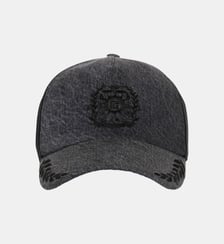 Casquette en denim brodé Balmain Écusson Balmain