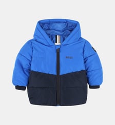 Doudoune bicolore à capuche BOSS Kidswear