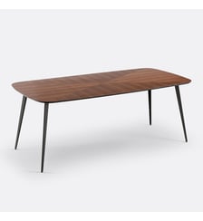 Table à manger, vintage marquetée, 8 couverts La Redoute Interieurs