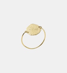 Bague Lutèce motif soleil plaqué or Ines de la Fressange Paris