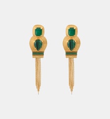 Boucles d'oreilles clips   doré à l'or fin - Soleil Satellite