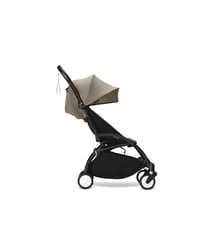 Poussette Yoyo3 6+ Taupe - cadre noir Stokke