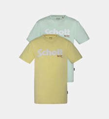 Pack de 2 t-shirts ras du cou Schott