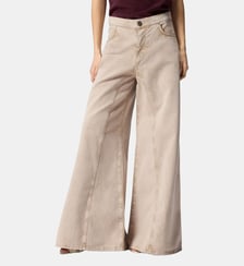 Jean marron avec dentelle à la taille Pinko