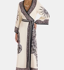 Robe The Wrap Cobra Placée Grey La DoubleJ