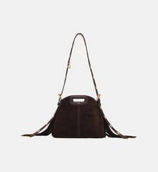 Sac Miss M mini en cuir suède Maje