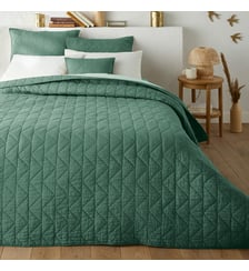 Couvre lit boutis matelassé coton Zig Zag Scenario La Redoute Interieurs