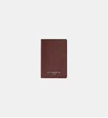 Porte cartes vertical Emile en cuir signature T Le Tanneur