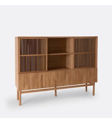 Vaisselier-bibliothèque chêne et plaqué La Redoute Interieurs