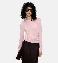 Pull ajusté en maille fine de laine mérinos Adolfo Dominguez