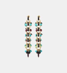 Boucles d'oreilles longues tiges percées   - Annella Satellite