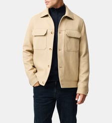 Veste trucker en coton texturé Oates Canyon Rodd & Gunn