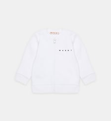 Sweat à fermeture zippée complète avec logo Marni