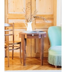 Table d'appoint bois sculpté Hanna N°1239- Produit chiné Debongout