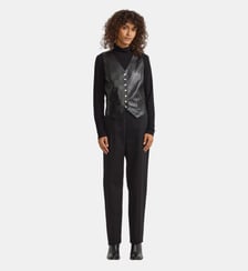 gilet en cuir Agnès b.