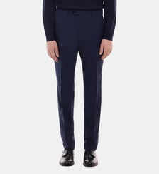 Pantalon de costume ajusté en laine Fursac