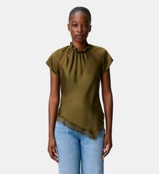 Top satiné col victorien Claudie Pierlot