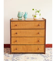 Commode en osier Garance N°776 - Produit chiné Debongout