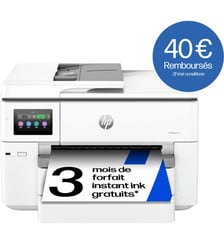 Imprimante jet d'encre OfficeJet Pro 9730e éligible Instant Ink HP