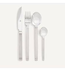 Ménagère 24 pièces en inox strié AM.PM