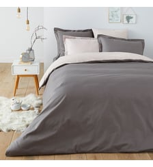 Housse de couette coton bicolore La Redoute Interieurs