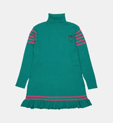 Robe à manches longues avec logo Marni