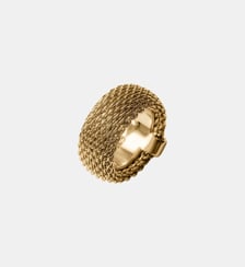 Bague en maille plaquée or jaune 18 carats Aristocrazy