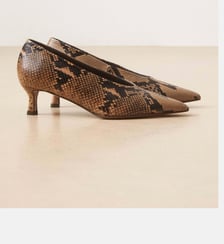 Escarpins en cuir façon python Numéro 413 Rivecour