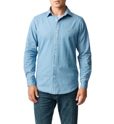 Chemise slim en coton denim manches longues Homestead Rodd & Gunn