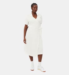 Robe polo portefeuille mini Piqué stretch Lacoste