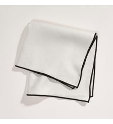 Serviette de table CARLINA  Lin lavé légèrement froissé Madura