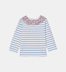 T-shirt col en tissu Liberty Cyrillus