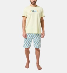 Pyjashort en jersey de coton léger - Décalé Arthur