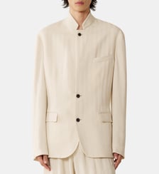 Veste Col Officier En Viscose Lanvin