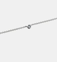Pendentif solitaire en argent 925 avec topaze blanche Aristocrazy