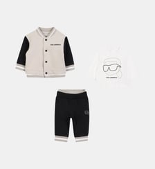 Ensemble double cardigan et pantalon en jersey Karl Lagerfeld Kids