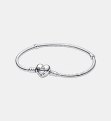Bracelet Cœur & Maille Serpent Moments Pandora