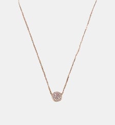 Collier pendentif disque Fossil