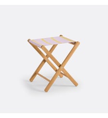 Tabouret teck massif et corde de coton La Redoute Interieurs