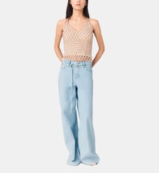 Top en perles avec doublure Maje