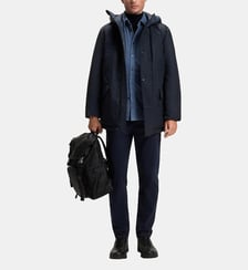 Manteau mi-long à capuche BOSS