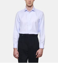 Chemise ciel en large twill coupe droite Atelier Privé