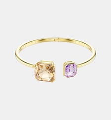 Bracelet-jonc Millenia, Doré à l’or 18 carats (750/1000) Swarovski